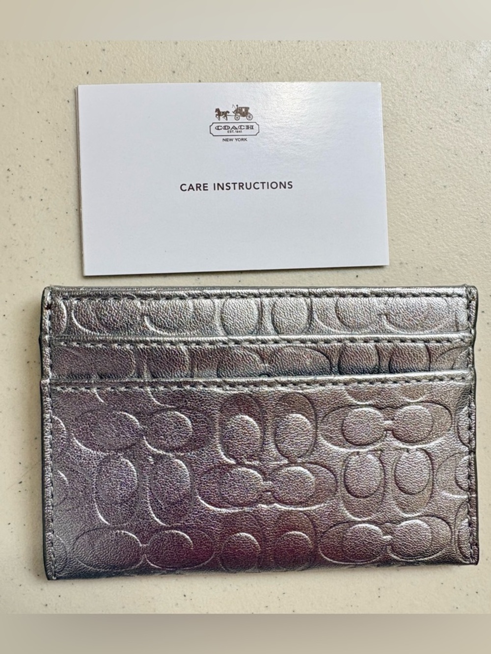 Coach Metallic Cardholder/Wallet - Picture 5 of 9